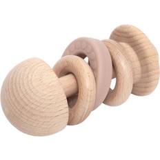 Leksaker Petit Monkey Skallra Trä Rosa Size Skallra