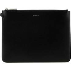 Negro Carteras de mano Givenchy Black Leather Clutch Black