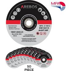 Arebos cutting discs flexible discs Ø180 mmreceiving 22.23 mm thickness 1.6 mm 50 pieces