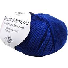 Hjertegarn Brushed Armonia Borstad Superfine Merino Ullgarn Fv 6500 Kobolt Blå