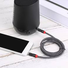 2 Extension Cable 3.5mm Jack Male to Male AUX Cable Extender Cord Braided