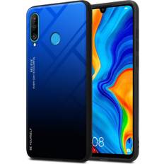 Huawei P30 Lite Mobile Phone Covers Cadorabo BLAU SCHWARZ, Huawei P30 LITE Case for Huawei P30 LITE Cover Protection TPU Silicone Gel Back case Black