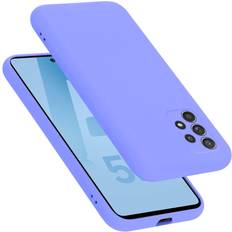 Cadorabo LIQUID LIGHT PURPLE Case for Samsung Galaxy A52 4G 5G A52s Cover Protection TPU Silicone Gel Purple