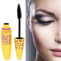 Yellow Mascaras Wejoy 3D Silk Fiber Waterproof Mascara Rimel Yellow Tube Curling Mascara Long Lasting Black Concentrated Mascara Eye Makeup