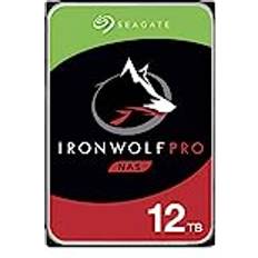 Seagate IronWolf Pro 12 TB NAS intern hårddisk HDD – 3,5 tum SATA 6 Gb/s 7200RPM 256 MB cache för RAID-nätverk Attached Storage Data Recovery Service – frustrationsfri förpackning