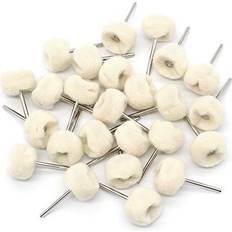 25 Pieces Cotton Buffing Wheel Soft Polishing Wheel for Dremel Rotary Tool Beige