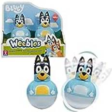 Weebles, 2 Charaktere Bluey, Bluey & Bandit Dad, Culbuto, Spielzeug für Kinder ab 1 Jahr, WEU002