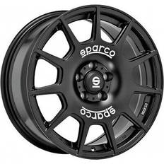 Sparco Alufelgen terra 8x18 et 45 5x108 matt black white schriftzug 8