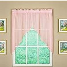 Today's Curtain Emelia Original Voile Swag Pair 60 W x 38 L Rose