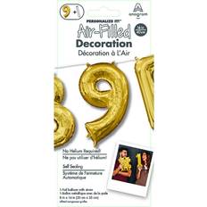 Number Balloons Anagram Air Balloon Number "9" Gold CVS