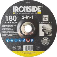 Ironside 201342 Slibeskive F27, 2-i-1 180x7x22 mm