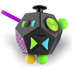 Esoes Fidget Cube 12 Sided Fidget Toys for Adults with 12 Fidget Functions Infinity Cube Stress Anxiety Toys with Click Ball Office Classroom Toy Gift for
