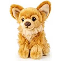 Uni Toys Uni-Toys Chihuahua brun, sittande – 18 cm längd – plyschhund – plyschdjur, gosedjur