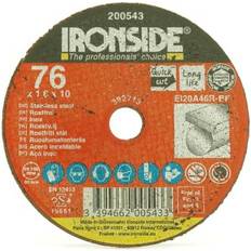 Ironside Elverktygstillbehör Ironside Kapskiva 76 x 1.0 x 10 mm För Rostfritt