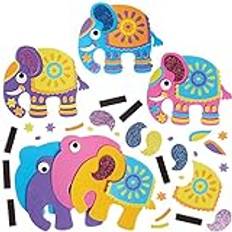 Baker Ross Baker Ross FX237 Ungar Ambari Elefant Blanda och Match Magnet Kits 8-Bit Packa