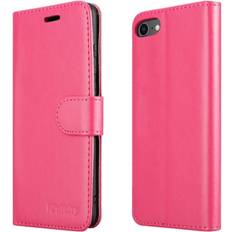 iCatchy Pink For iPhone SE 2020 Phone Wallet Book Leather Case