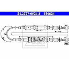 ATE 24.3727-0624.2 Brake Cable Hand Brake Cable, Parking