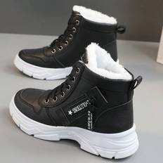 Shein New Womens Winter HighTop Fluffy Thick Sole NonSlip Warm Snow Short Boots