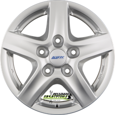 Bilfelger Alutec Grip Alloy Wheels In Polar Silver Set Of 4 16x6.5 Inch ET48 5x114.3 PCD Up To 110mm Centre Polar