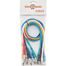 Mono 3.5mm to 6.3mm Jack Patch Cable 60cm 6 Pack
