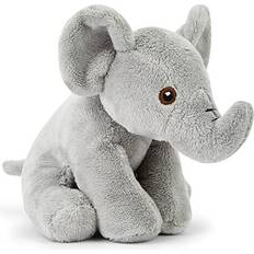 Zappi Co 100% Recycled Plush Elephant Plush Toy 13-15cm Stuffed Soft Cuddly animals Collection For New Born Child First kid