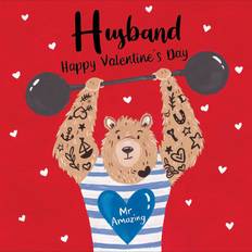 Valentines Day Cards & Invitations Woodmansterne Husband Mr Amazing Bear Hugs Valentine's Day Card Valentines Greeting Cards