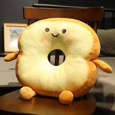HKHBJS 40cm Sliced Bread Plush Pillow Toy Toast Soft Stuffed Doll Snack Decoration Backrest
