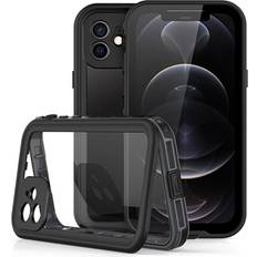 MTP Products Redpepper Dot iPhone 12 Vattentätt Fodral IP68 Svart