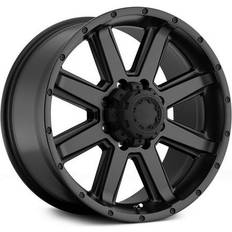 16" Car Rims Ultra 195SB Crusher 16x8 8x165.1 -06et Satin Black Satin Clear Coat Wheel