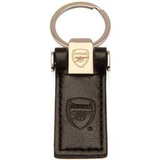 Arsenal FC Leather Keyring - Black