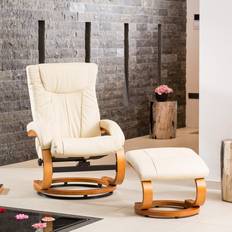 Reclining Chairs - White Armchairs Artemis Home Modena Swivel Cream Armchair