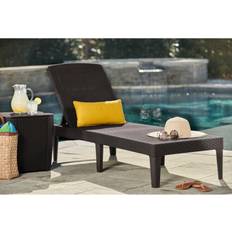 Keter Solsenge Havemøbler Keter Poly Rattan Lounger Jaipur Brown