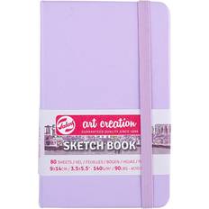 Purple Sketch & Drawing Pads Art Creation Skissebok m/strikk 140g 9x14cm Pastel Violet