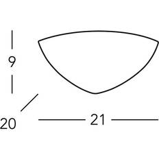 Cerámica Apliques de pared Kolarz Bisquitte Corner Wall light