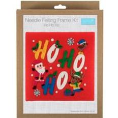 Yarn & Needlework Supplies Trimits Needle Felting Kit with Frame Ho Ho Ho MultiColoured