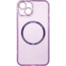 Magsafe Back Cover Glamour für iPhone 15 rosa