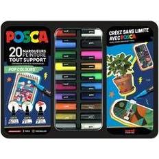 Posca Pennen Posca Pigmentmarker POP COLOURS, 20er Metallbox