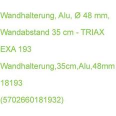 Triax Schermbevestigingen Triax Wandhalterung, alu, wandabstand