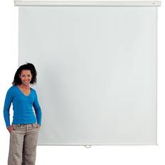 Projector Screens Symple Stuff White Manual Projection Screen