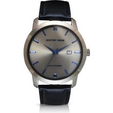 Geoffrey Beene Genuine Blue Sapphire Gunmetal Tone Silver