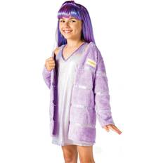 Ciao Violet Willow dress costume disguise official Rainbow High girl Size 7-9 years with ecological fur wig