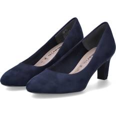 Tamaris Suede Look Court Shoes Blue