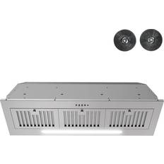 Extractor Fans Streamline Torricelli Ductless Insert Range Hood with Baffle Filters Push Button Control Lights, Stainless Steel