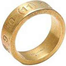 Guld Tjock Numbers Ring Unisex