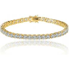 Tennis Bracelets Tennis Bracelet with 1/8 Ct Cubic Zirconia Gold Gold