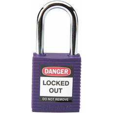 Security Brady Padlock, KA, Purple