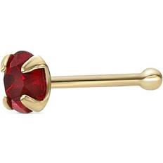 Unisex Piercings Lavari Jewelers Lila Moon 14k Gold mm Red Crystal Nose Ring Stud, Women's