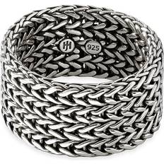 Silver - Unisex Rings John Hardy Rata Chain Band Ring - Silver