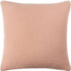 The Linen Yard Muslin Crinkle Cotton Cushion Beige