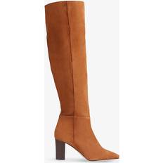 LK Bennett Boots LK Bennett LK Bennett Womens Courtney Knee Boots,Dark Tan Brown